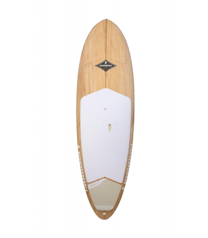 Phenix Natural - Tabla Stand Up Paddle Surf Redwoodpaddle madera natural paulownia calavera skull