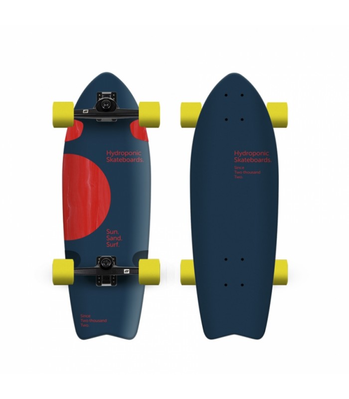 Hydroponic Surfskate Fish 28'' Lunar Navy / Red Surf Skate Pumptrack