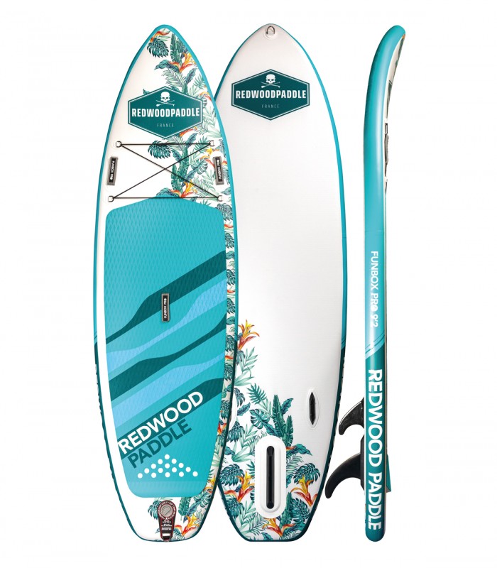 Tabla Paddle Surf  Hinchable Funbox Pro 9′2 Redwoodpaddle woven doble capa calavera skull