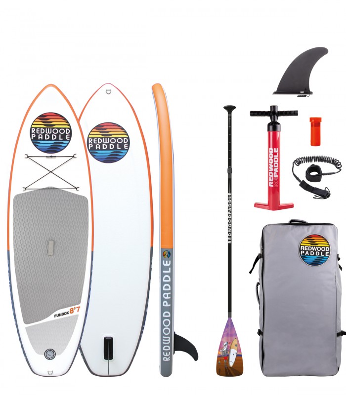 Pack Tabla Paddle Surf  Hinchable Funbox Starter 8′6 Redwoodpaddle