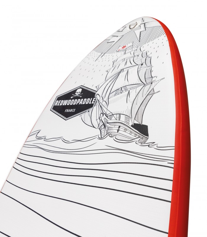 Funbox Pro 9′2 Classic Red tabla Stand up paddle surf redwoodpaddle calavera skull