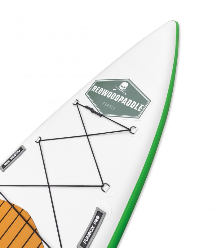 Tabla Stand Up Paddle Surf  Hinchable Funbox Pro Explorer 11'6 Redwoodpaddle con silla kayak calavera skull