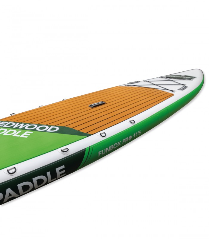 Tabla Stand Up Paddle Surf  Hinchable Funbox Pro Explorer 11'6 Redwoodpaddle con silla kayak calavera skull