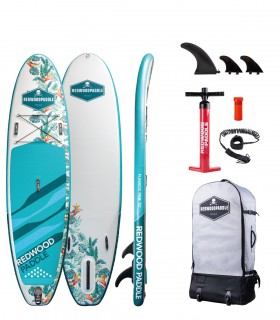 Tabla Stand Up Paddle Surf  Hinchable Funbox Pro 10' Redwoodpaddle woven doble capa calavera skull