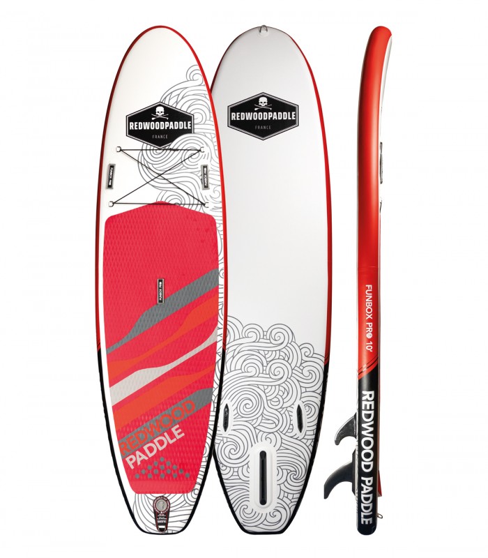 Tabla Stand Up Paddle Surf  Hinchable Funbox Pro 10' Redwoodpaddle woven doble capa calavera skull