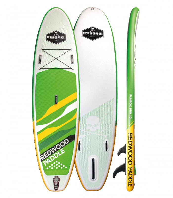 Tabla Stand Up Paddle Surf  Hinchable Funbox Pro 10' Redwoodpaddle woven doble capa calavera skull