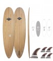 Spoon Natural Wood 9'2 - Tabla Stand Up Paddle Surf Redwoodpaddle madera natural calavera skull