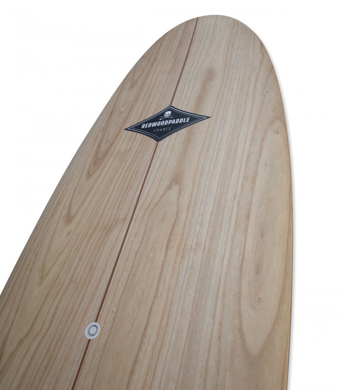 Spoon Natural Wood 9'2 - Tabla Stand Up Paddle Surf Redwoodpaddle madera natural calavera skull