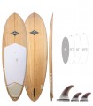 Phenix Natural - Tabla Stand Up Paddle Surf Redwoodpaddle madera natural paulownia calavera skull