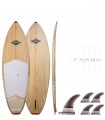 Source Natural Wood Limited Edition - Tabla Stand Up Paddle Surf Redwoodpaddle madera natural paulownia calavera skull