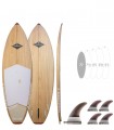 Source Natural Wood Limited Edition - Tabla Stand Up Paddle Surf Redwoodpaddle madera natural paulownia calavera skull