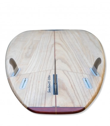 Source Natural Wood Limited Edition - Tabla Stand Up Paddle Surf Redwoodpaddle madera natural paulownia calavera skull
