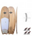 Minimal Natural Wood - Tabla Stand Up Paddle Surf Redwoodpaddle madera natural paulownia calavera skull