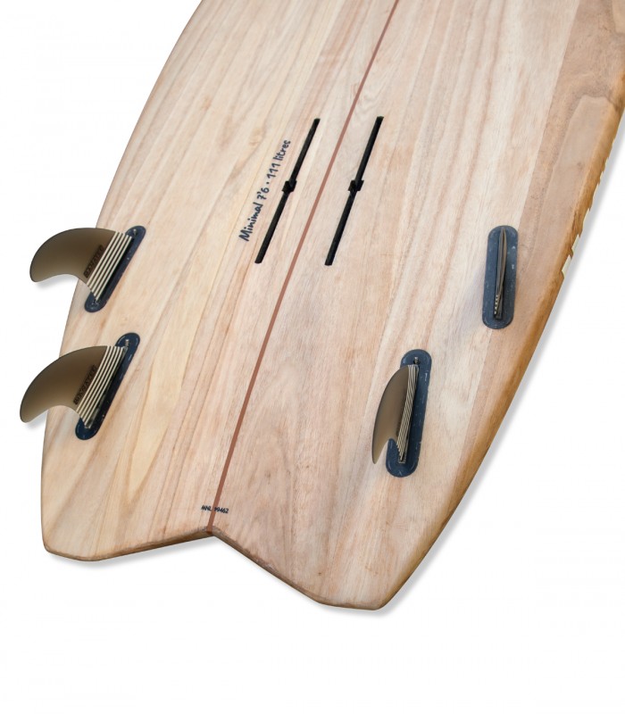 Minimal Natural Wood - Tabla Stand Up Paddle Surf Redwoodpaddle madera natural paulownia calavera skull