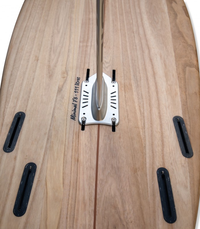 Minimal Natural Wood - Tabla Stand Up Paddle Surf Redwoodpaddle madera natural paulownia calavera skull