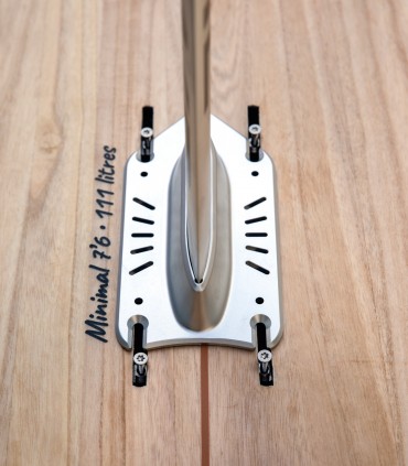 Minimal Natural Wood - Tabla Stand Up Paddle Surf Redwoodpaddle madera natural paulownia calavera skull