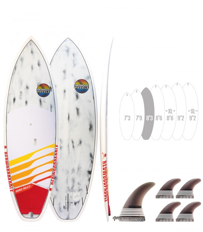 Source Pro Full Carbon - Tabla Stand Up Paddle Surf Redwoodpaddle 100% Carbono