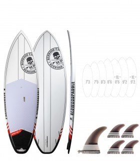 Source Pro Full Carbon - Tabla Stand Up Paddle Surf Redwoodpaddle 100% Carbono calavera skull