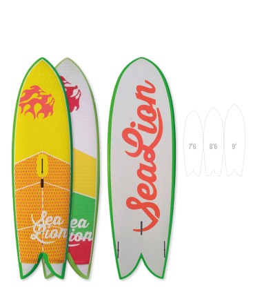 La Sealion Wings es una tabla multiusos para windsurf, wing foil, surf foil, paddle surf, kite foil.