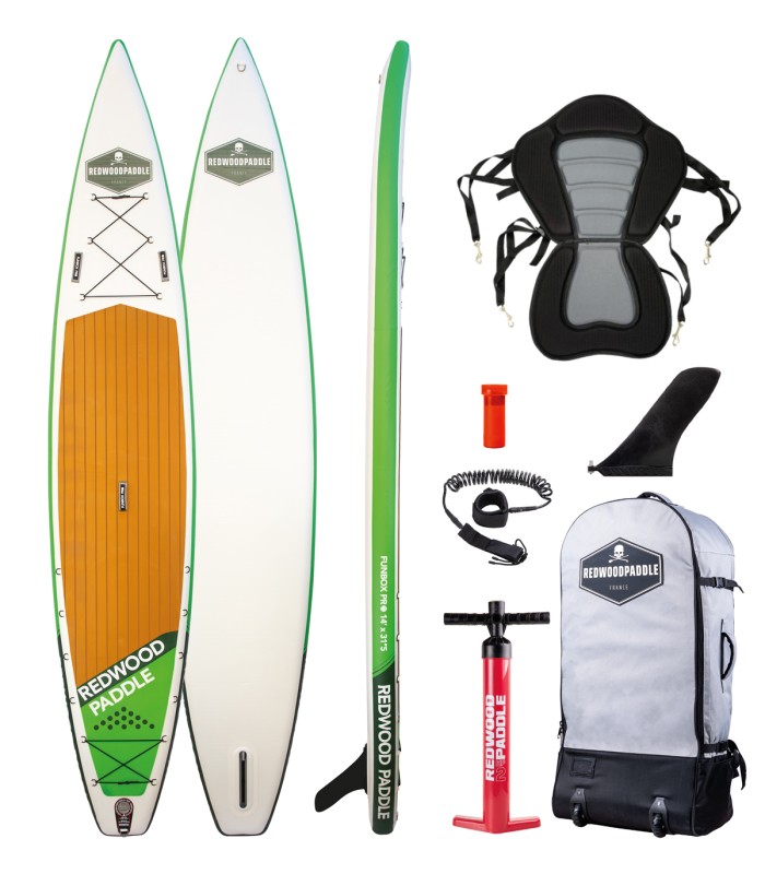 Tabla Stand Up Paddle Surf  Hinchable Funbox Pro Explorer 14′ x 31''1/2 Redwoodpaddle woven doble capa silla kayak