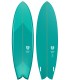 Tabla de surf en resina tintatda Peppermint Surfboards Classic Fish 6'6" Mint