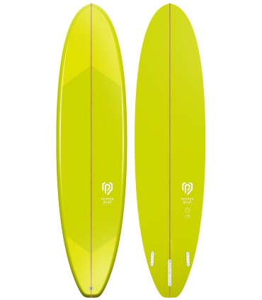 Tabla de surf en resina tintatda Peppermint Surfboards Peppermint Mid Length 7'6" Lime