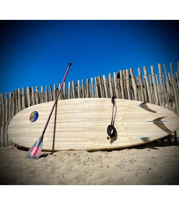 Phenix Natural - Prancha Stand Up Paddle Surf Redwoodpaddle madeira natural paulownia caveira skull