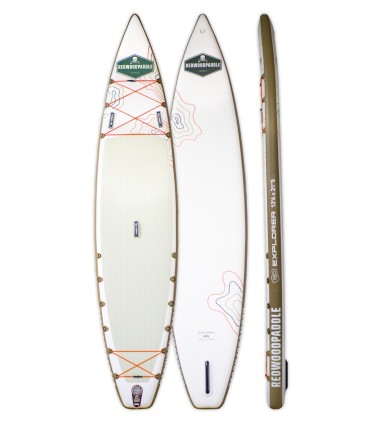 Tabla Stand Up Paddle Surf  Hinchable Funbox Pro Explorer 12'6  x 31''1/2 Redwoodpaddle woven doble capa