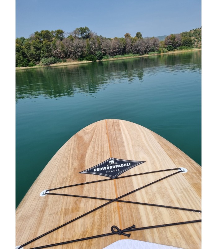 Phenix Natural - Tabla Stand Up Paddle Surf Redwoodpaddle madera natural paulownia calavera skull