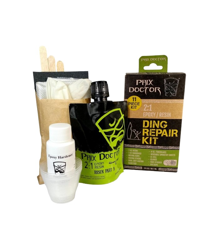 Phix Doctor Epoxy  4 oz 11 piezas - Kit Reparación tabla SUP & Surf