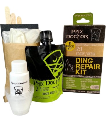 Phix Doctor Epoxy  4 oz 11 piezas - Kit Reparación tabla SUP & Surf