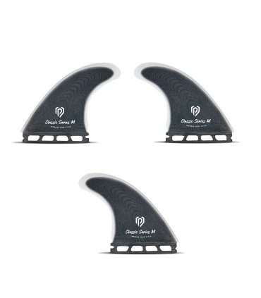 Quilla Surf - Thruster Set Black Pepper M 4.72''