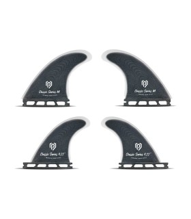 Quilla Surf - Quad Black Pepper M 4.72'' / S 4.22''