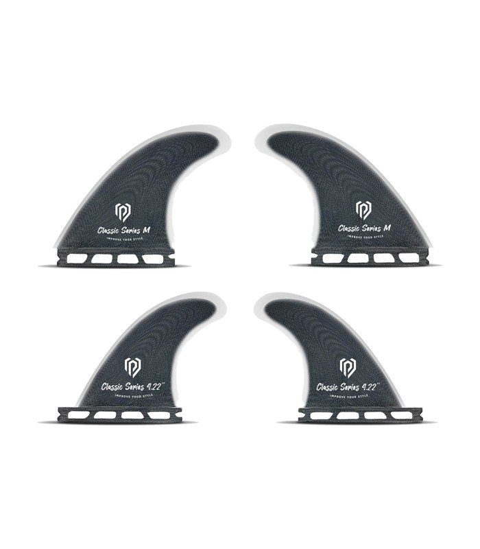 Quilla Surf - Quad Black Pepper M 4.72'' / S 4.22''