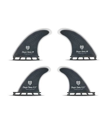 Quilla Surf - Quad Black Pepper M 4.72'' / S 4.22''