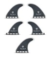 Quilla Surf - Set Completo Tri / Quad Black Pepper M 4.72''