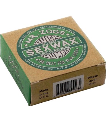 Sex Wax Mr Zogs Green - 14º hasta 23º -  Tabla Surf