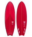 Peppermint Half Moon 5'11 Raspberry - Surf Resina Tintada