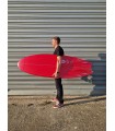 Tabla de surf en resina tintatda Peppermint Surfboards Half Moon 5'11 Raspberry