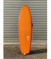 Tabla de surf en resina tintatda Peppermint Surfboards Mini Muffin 6'2 Papaya