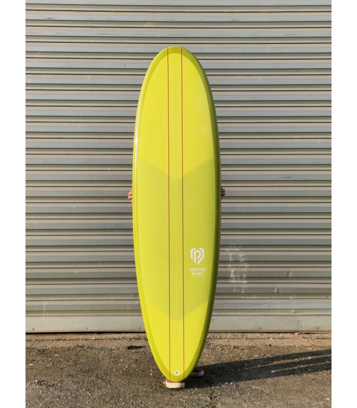 Tabla de surf en resina tintatda Peppermint Surfboards Munchy 6'8 kiwi