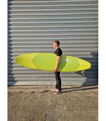 Tabla de surf en resina tintatda Peppermint Surfboards Peppermint Mid Length 7'6" Lime