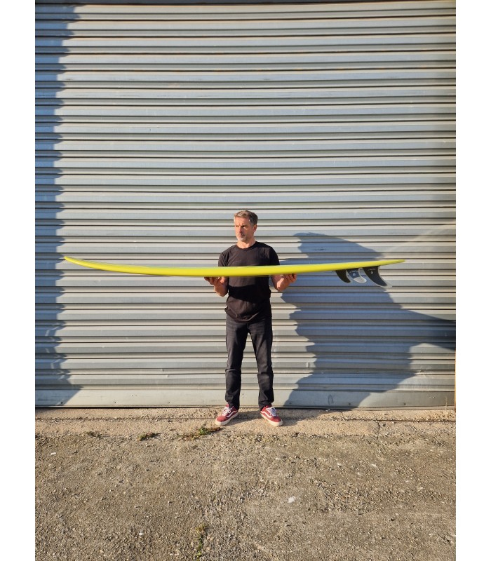 Tabla de surf en resina tintatda Peppermint Surfboards Peppermint Mid Length 7'6" Lime