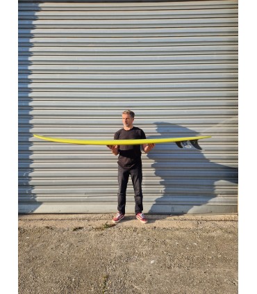 Tabla de surf en resina tintatda Peppermint Surfboards Peppermint Mid Length 7'6" Lime