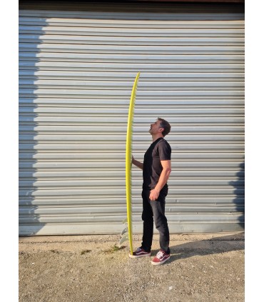 Tabla de surf en resina tintatda Peppermint Surfboards Peppermint Mid Length 7'6" Lime