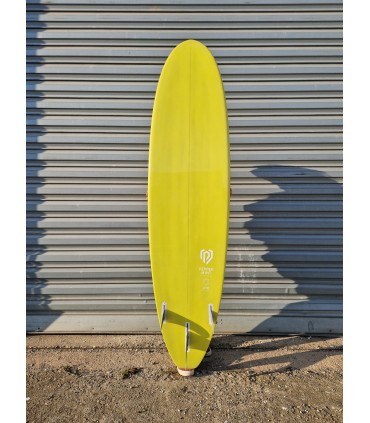 Tabla de surf en resina tintatda Peppermint Surfboards Peppermint Mid Length 7'6" Lime