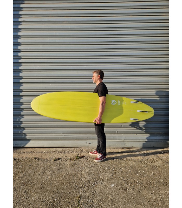 Tabla de surf en resina tintatda Peppermint Surfboards Peppermint Mid Length 7'6" Lime