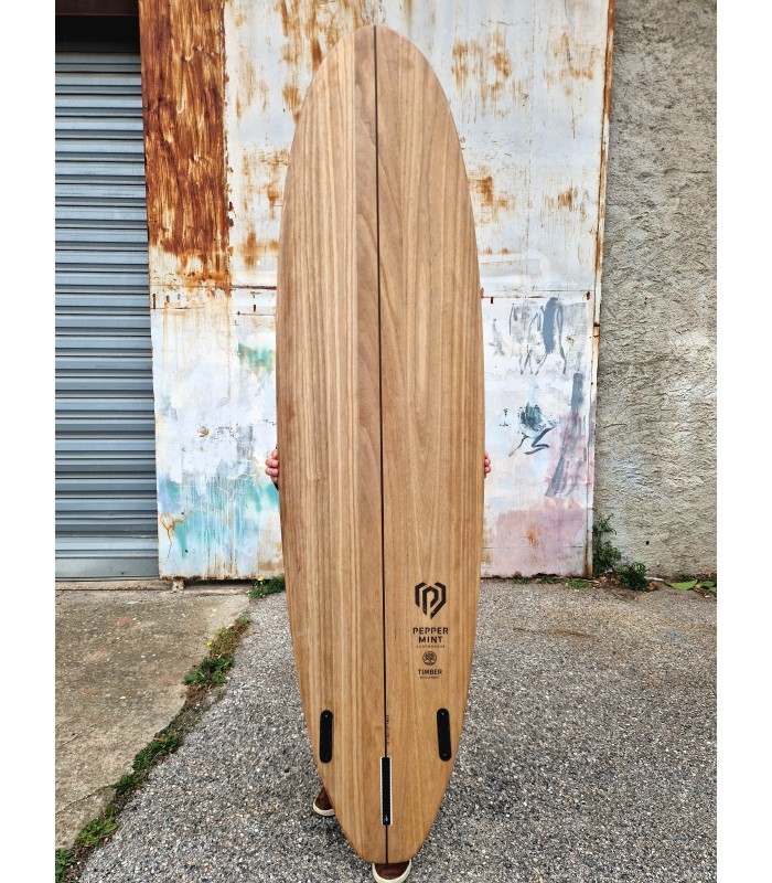 Tabla de surf en madera natural Peppermint Surfboards Peppermint Mid Length 7'6" Timber