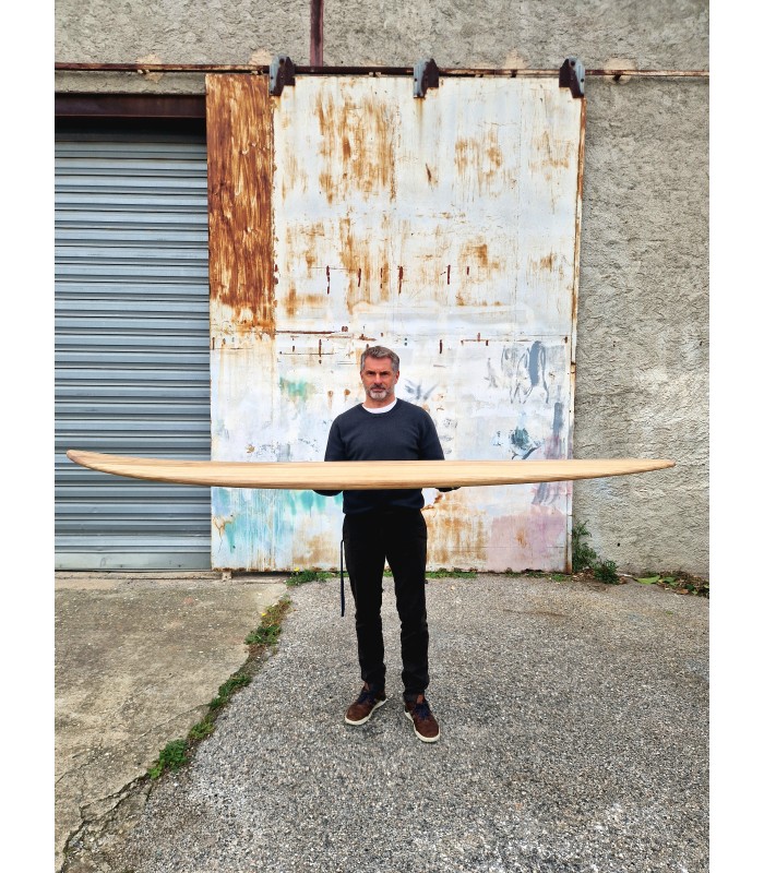 Tabla de surf en madera natural Peppermint Surfboards Peppermint Mid Length 7'6" Timber