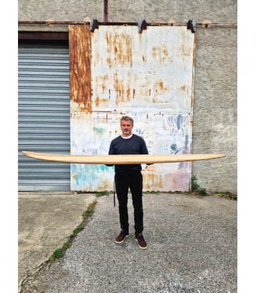 Tabla de surf en madera natural Peppermint Surfboards Peppermint Mid Length 7'6" Timber